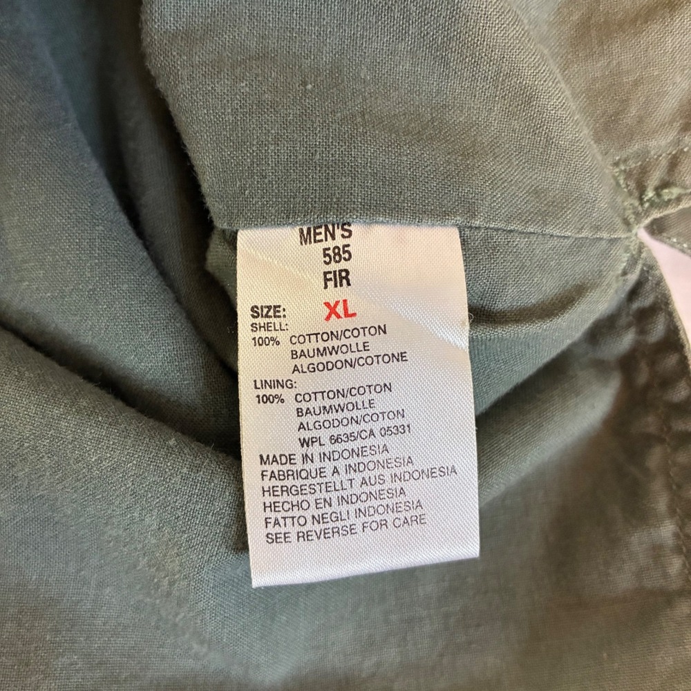 Woolrich Mens XL Safari Utility Vest Olive Green Cotton Multi Pocket Cinch Back - Picture 10 of 15